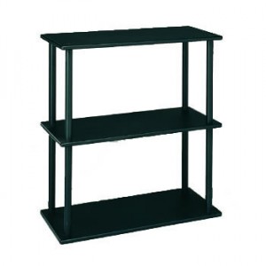 Open shelving style aquarium stand