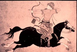 Illustration of a Mongol Warrior